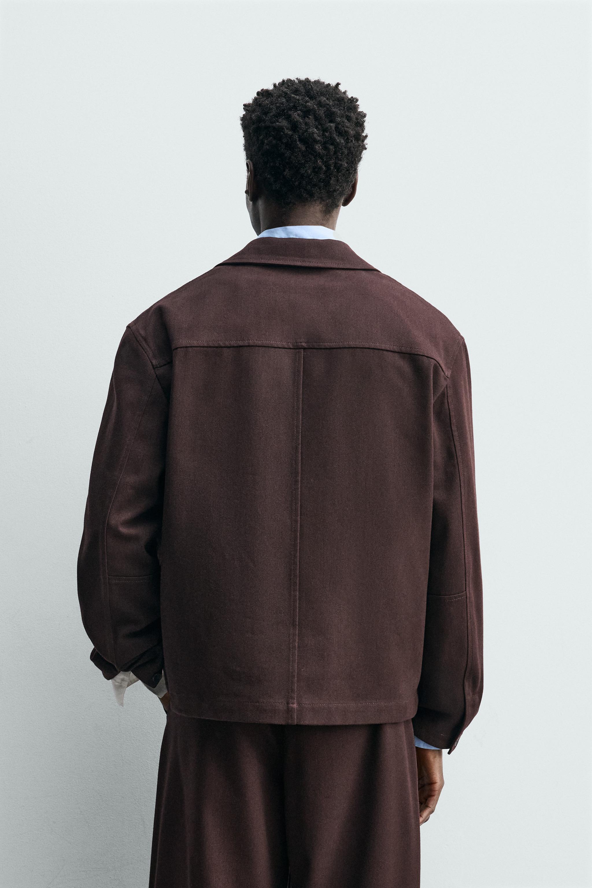 TEXTURED TWILL OVERSHIRT